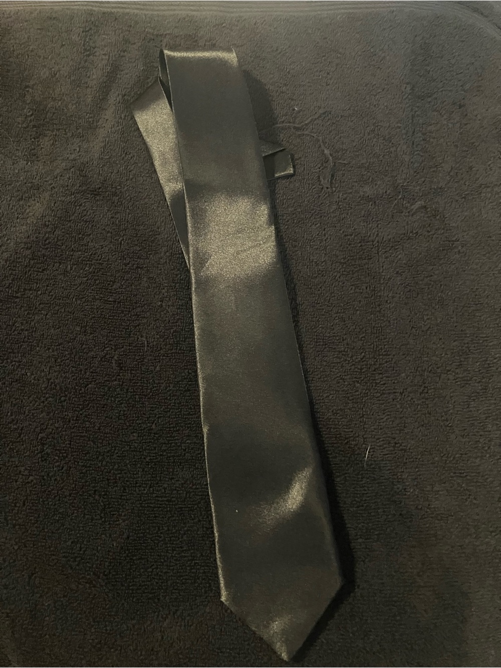 Satin finish Black Men’s Tie